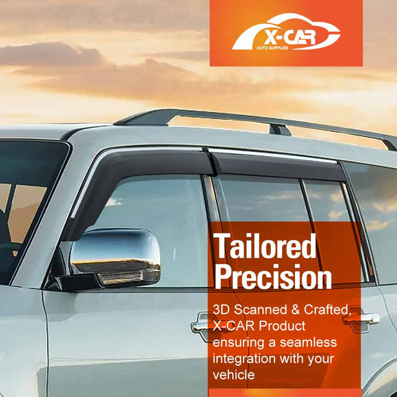 Weathershields for Mitsubishi Pajero 2006-2022 Car Weather Shields Wind Deflectors Sun Visors