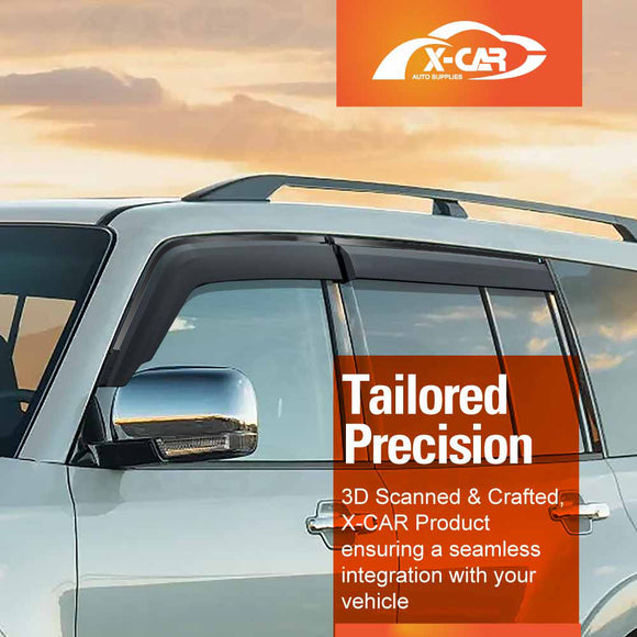 Weathershields for Mitsubishi Pajero 2006-2022 Car Weather Shields Wind Deflectors Sun Visors