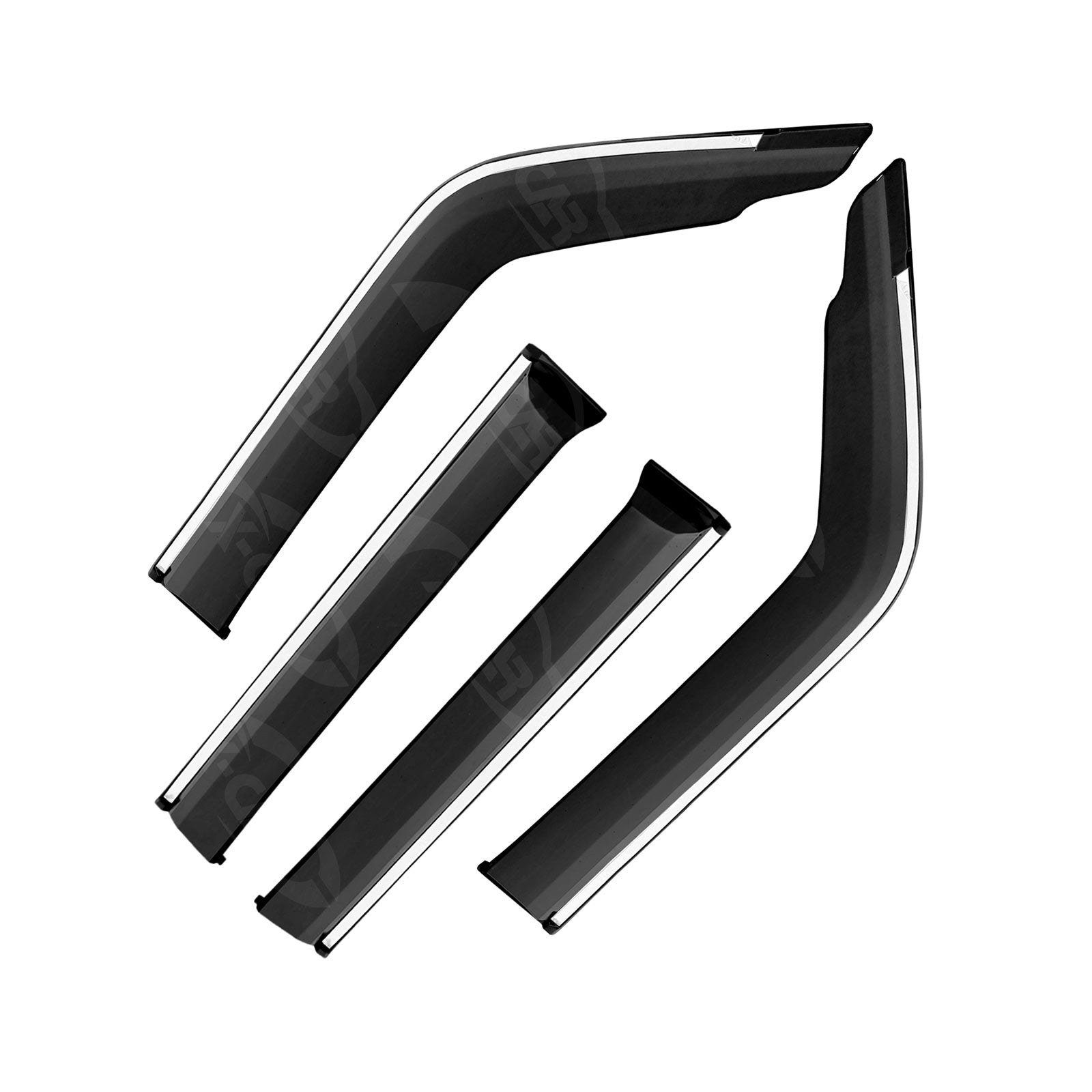 Weathershields for Mitsubishi Pajero 2006-2022 Car Weather Shields Wind Deflectors Sun Visors