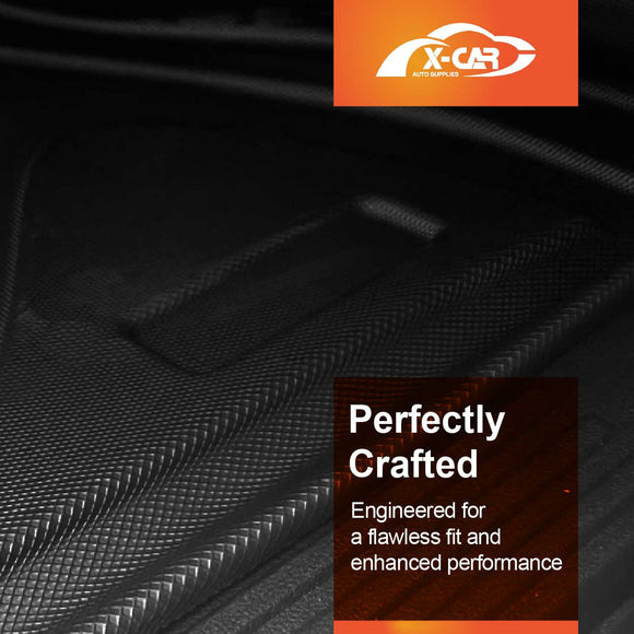 Floor Mats for Volkswagen Amarok NF Series 2023-Onwards Dual Cab All-Weather Car Liners