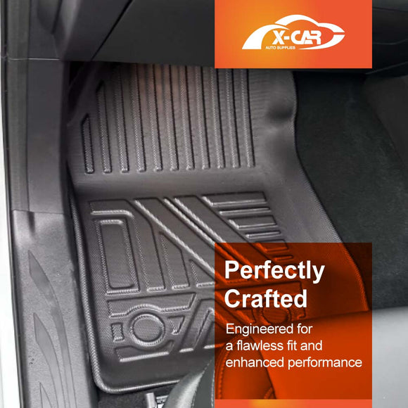 3D Front Floor Mats for GWM Cannon Single Cab 2025-Onwards Heavy Duty All Weather Car Mats Carpet Liner Set