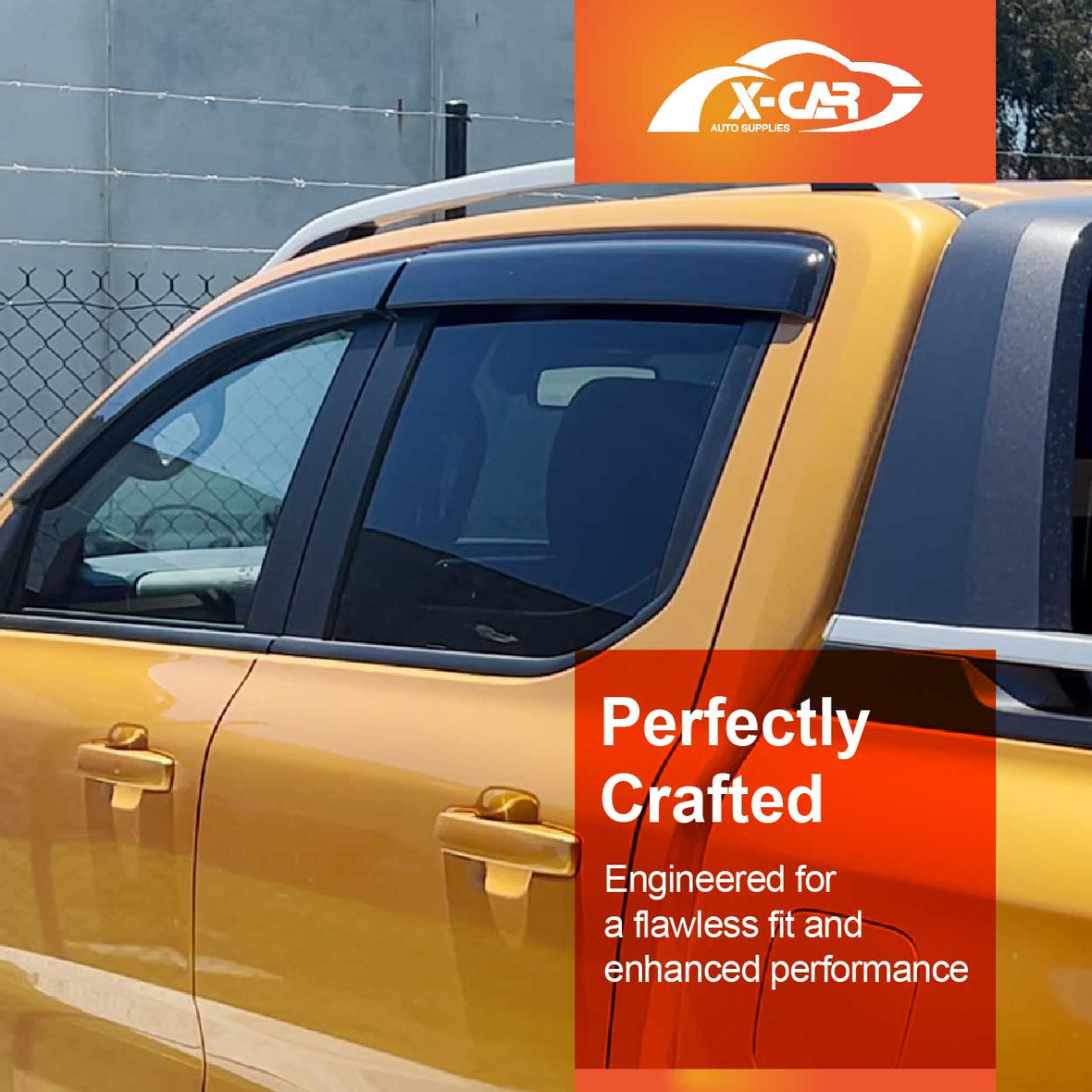 Ford Ranger Next Gen 2022+ Dual Cab Weathershields | X-CAR