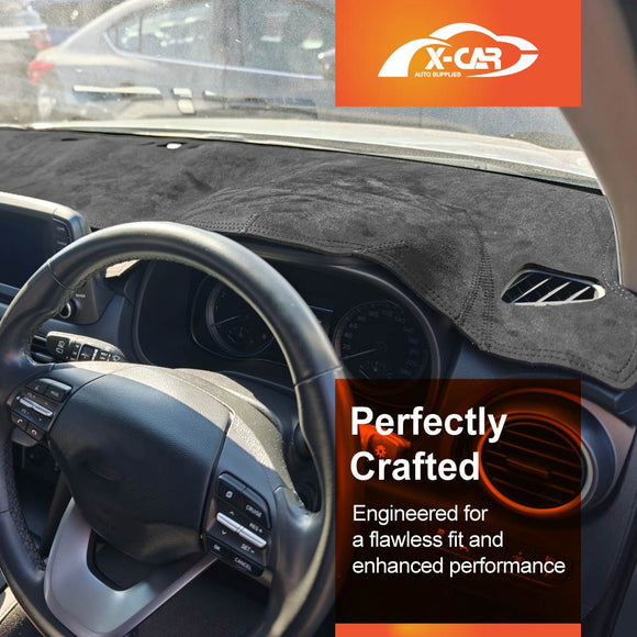 Dash Mat for Hyundai Kona Without HUD 2017-2023 Non-Slip Microfiber Pad Cover Interior Accessories