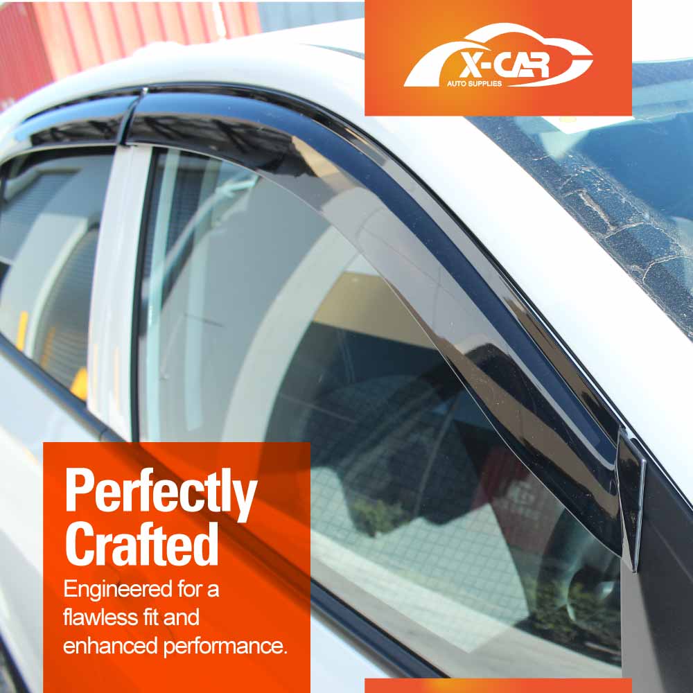 WeatherShields for Kia Picanto 2017-2025 Car Weather Shields Wind Deflectors Sun Visors