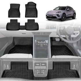 3D Floor Mats for Porsche Macan Electric 2024-Onwards All-Weather Car Liners