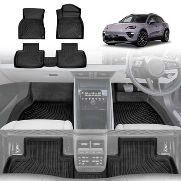 3D Floor Mats for Porsche Macan Electric 2024-Onwards All-Weather Car Liners