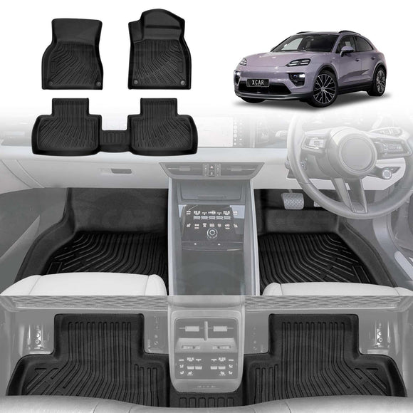 3D Floor Mats for Porsche Macan Electric 2024-Onwards All-Weather Car Liners