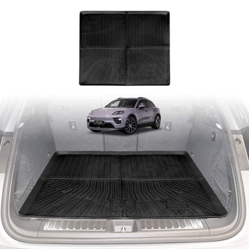 Boot Liner/ Back Seat Protector for Porsche Macan Electric 2024-Onwards All Weather Car Mat - 0