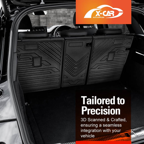 Boot Liner Back Seat Protector for Audi Q5 SQ5 2017-Onwards All Weather Heavy Duty Cargo Car Trunk Kick Mats