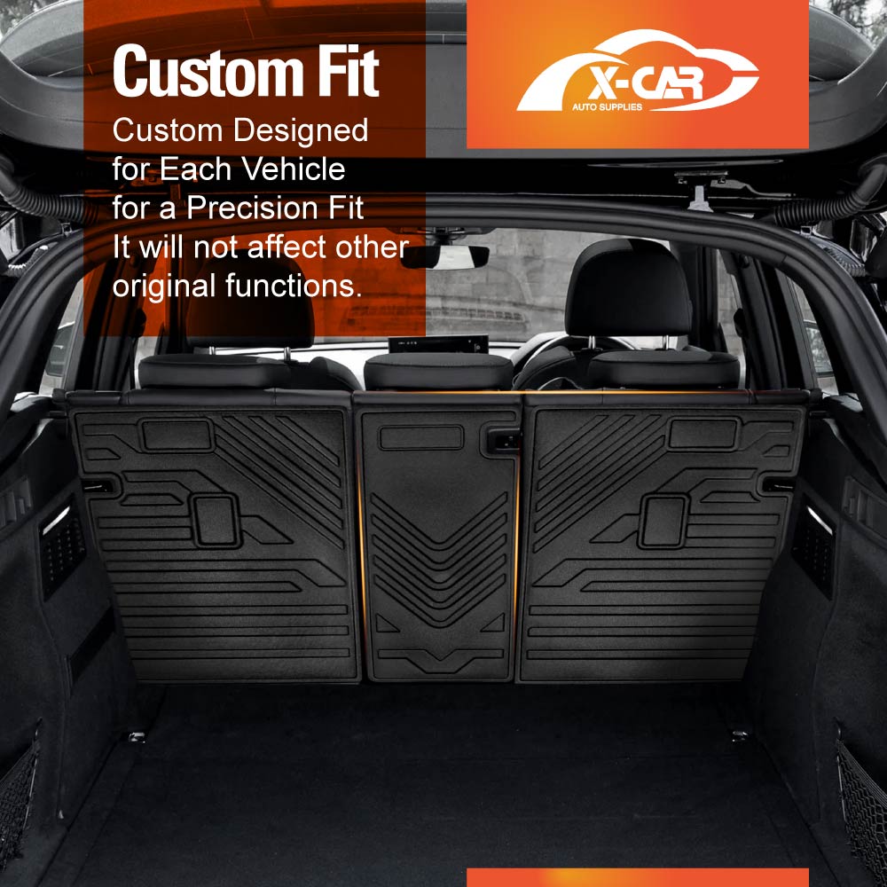 Boot Liner Back Seat Protector for Audi Q5 SQ5 2017-Onwards All Weather Heavy Duty Cargo Car Trunk Kick Mats
