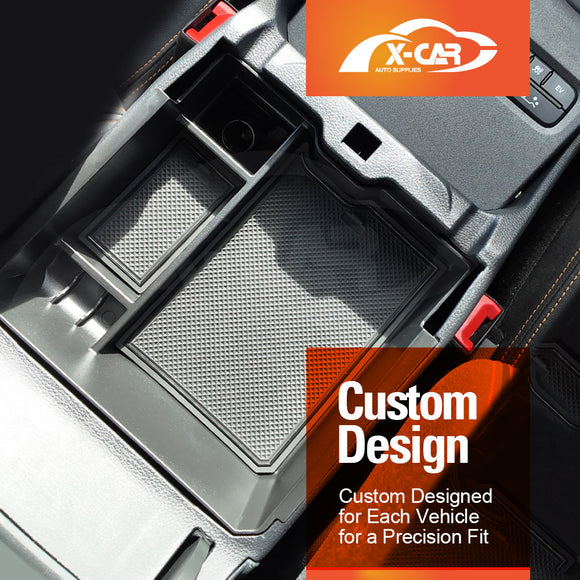 Centre Console Organiser for Ford Next-Gen Ranger 2022-Onwards Armrest Tray Cup Holder Storage Box Interior Accessories