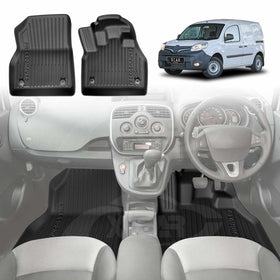 3D Front Floor Mats for Renault Kangoo F61 / Phase II  Auto 2010-2021 All-Weather Car Liners