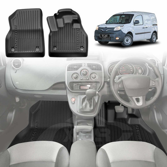 3D Front Floor Mats for Renault Kangoo F61 / Phase II  Auto 2010-2021 All-Weather Car Liners