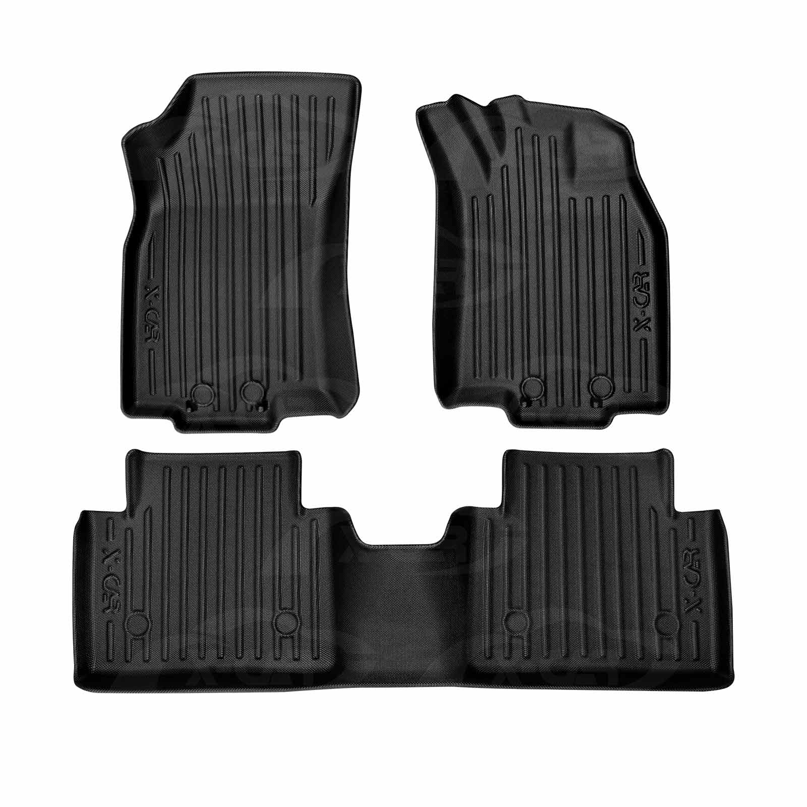 3D Molded TPE Floor Mats – For Renault Talisman 2016+ (4-Piece Set, Black)