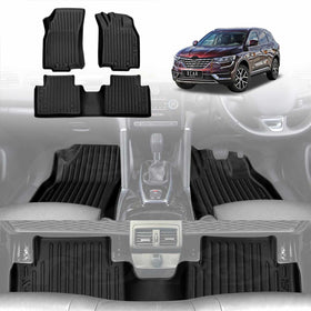 3D Floor Mats for Renault Koleos 2016-Onwards All-Weather Car Liners