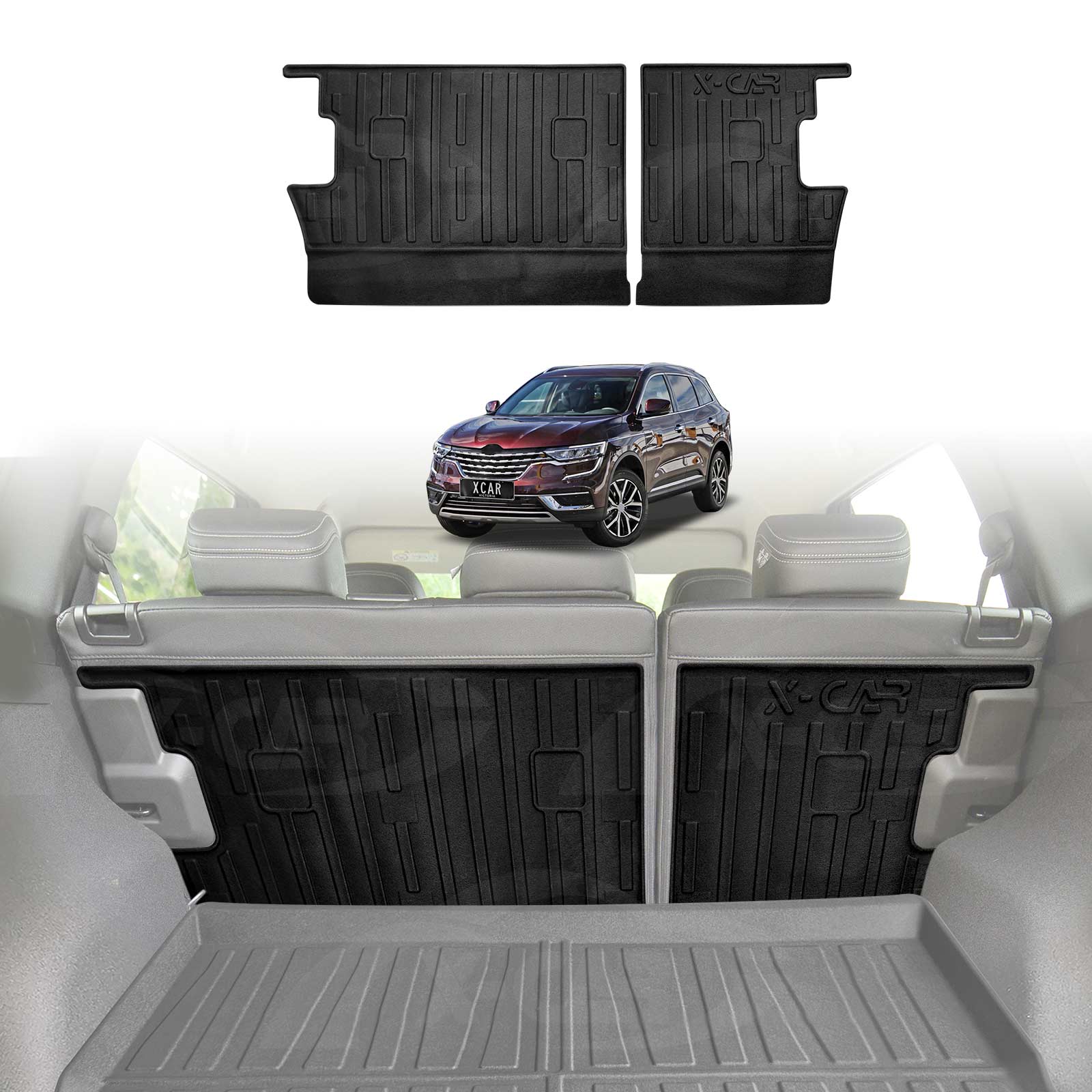 Boot Liner / Back Seat Protector for Renault Koleos 2016-2024 All Weather Cargo Mat