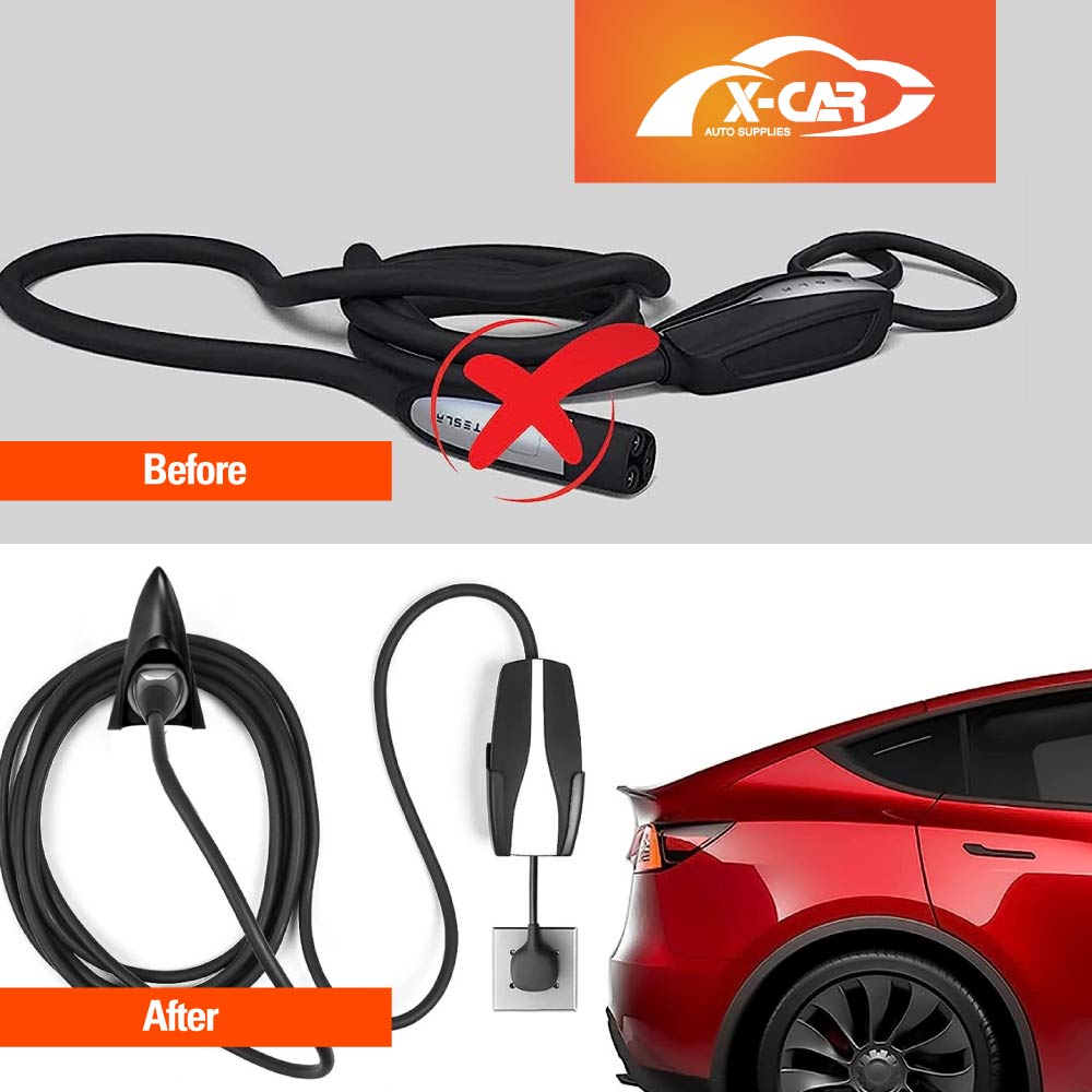 Tesla Model 3 Highland Charger Holder 2023-2025 Cable Organizer Wall Mount Adapter