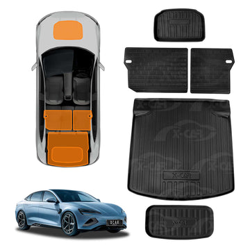 Interior Liners Set for BYD Seal 2023-2025 Front Trunk Back Seats Boot Cargo Mats