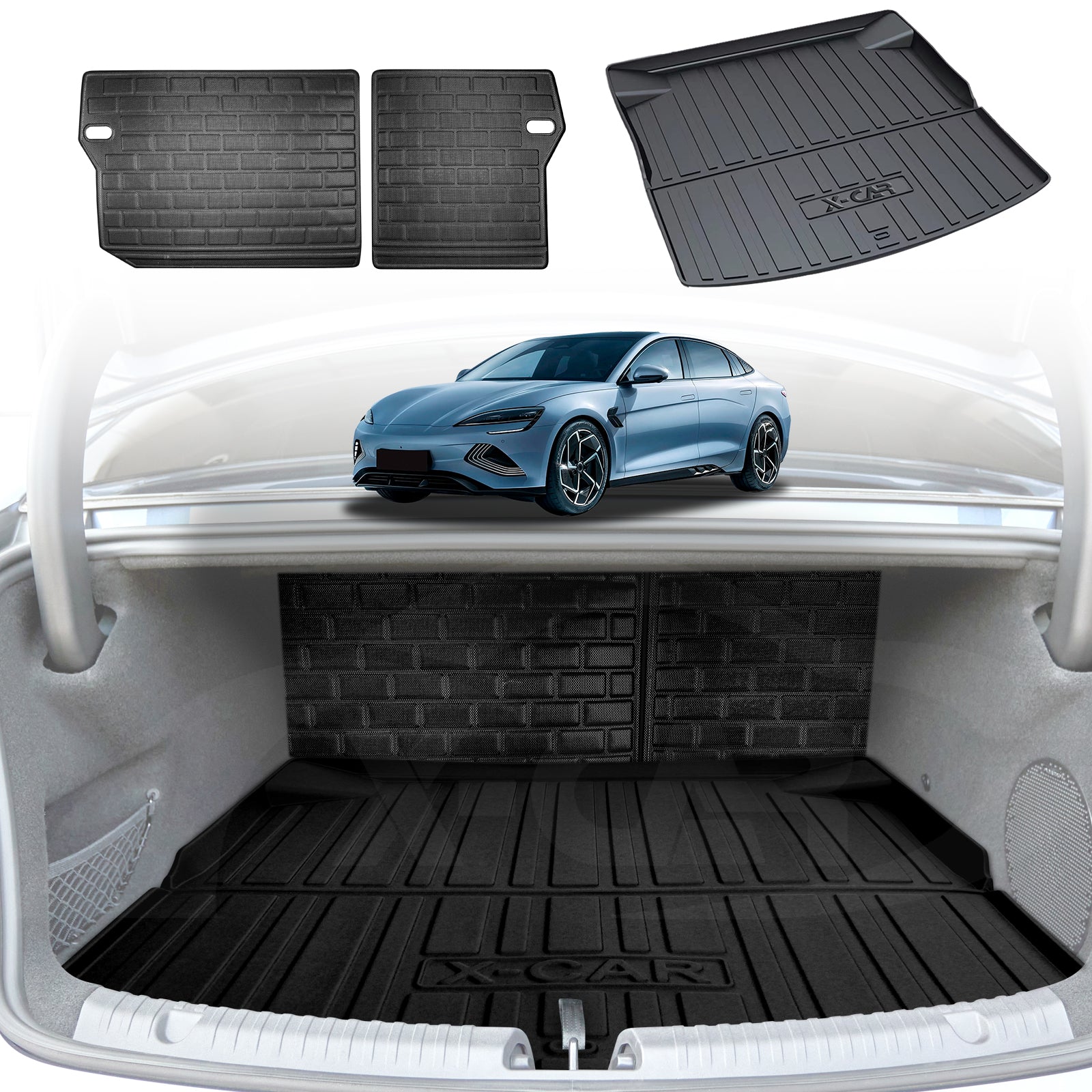 Interior Liners Set for BYD Seal 2023-2025 Front Trunk Back Seats Boot Cargo Mats