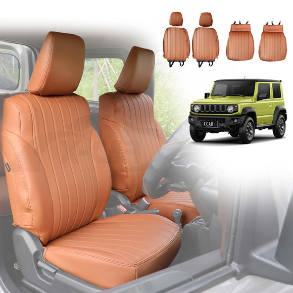 Seat Covers for Suzuki Jimny 3-Door 2018-2025 Premium Vintage PU Leather