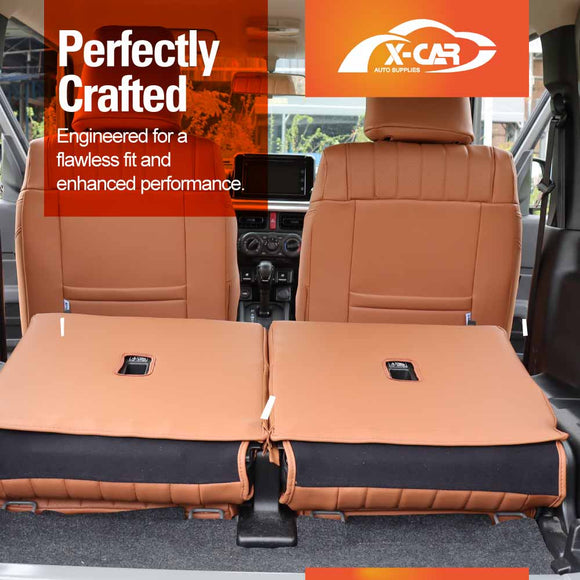 Seat Covers for Suzuki Jimny 3-Door 2018-2025 Premium Vintage PU Leather