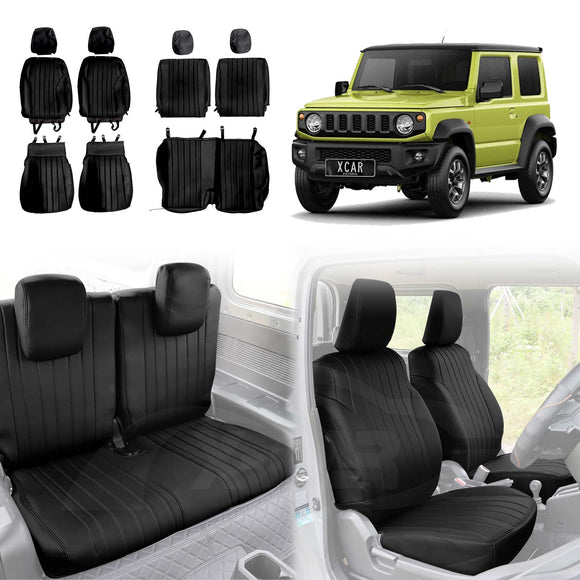 Seat Covers for Suzuki Jimny 3-Door 2018-2025 Premium Vintage PU Leather