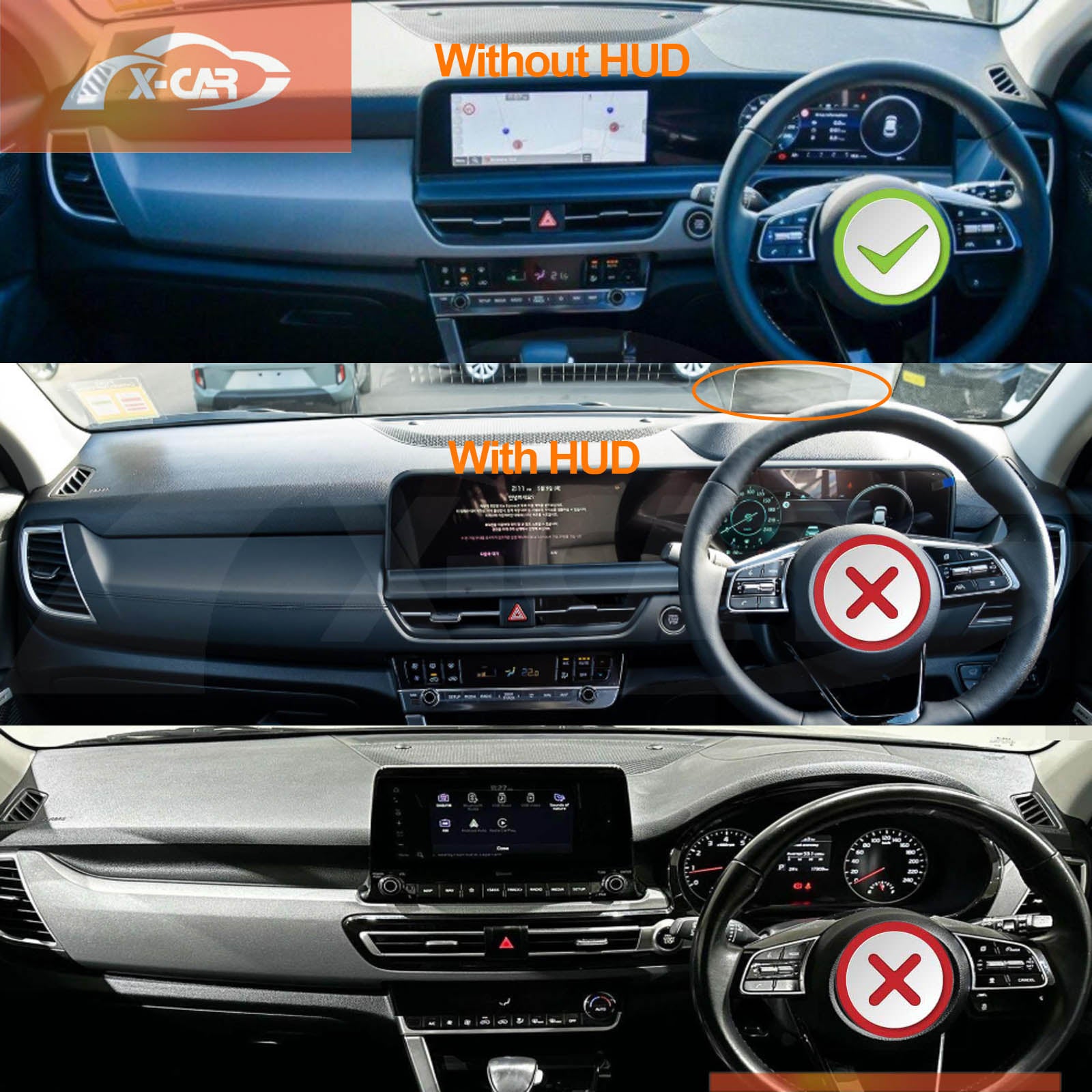 Dash Mat for Kia Seltos 2022-2025  Non-Slip Dashboard Pad Cover