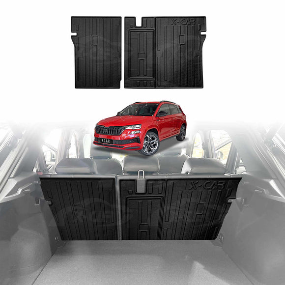 Back Seat Protector for SKODA Karoq 2018-Onwards Cargo Trunk Mat