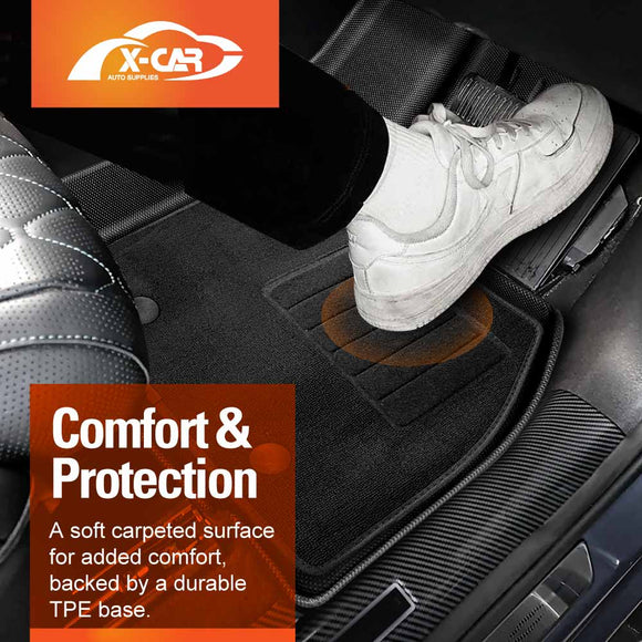3D Car Mats for Mazda BT-50 BT50 Dual Cab 2020-Onwards TF Series All-Weather Floor Liners