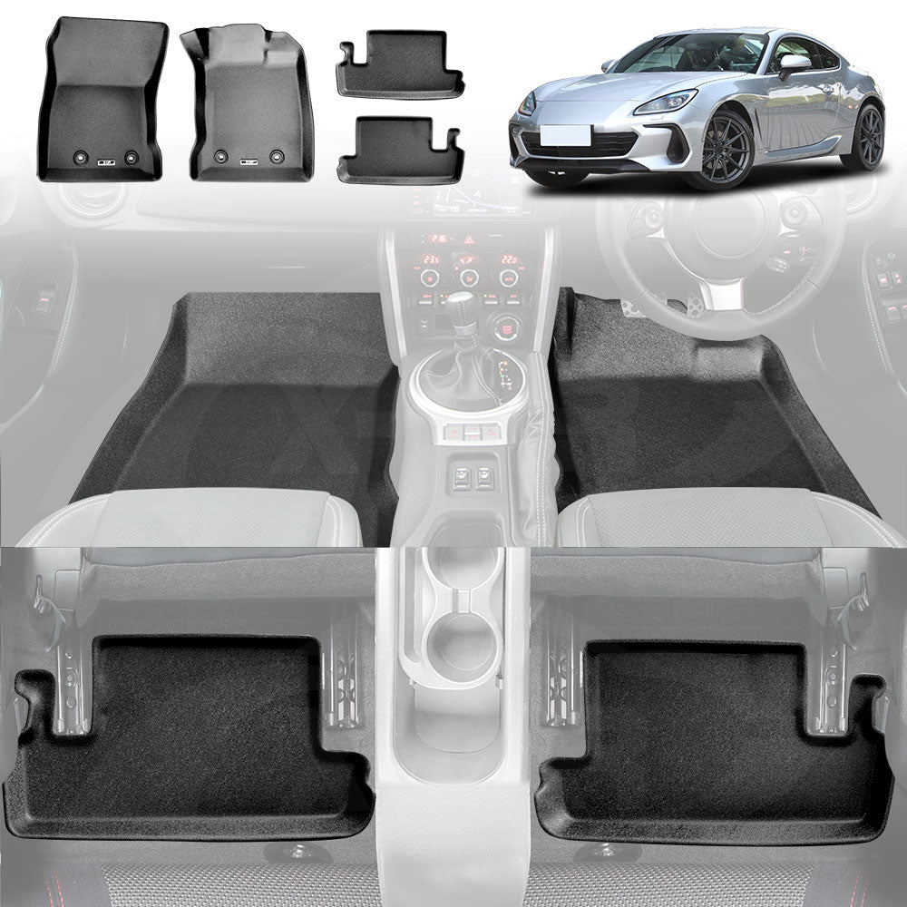 3D Floor Mats for Subaru BRZ 2022-2025 All-Weather Car Liners