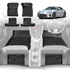 3D Floor Mats for Subaru BRZ 2022-Onwards All-Weather Car Liners