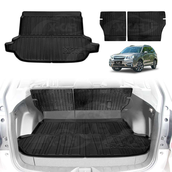 Boot Liner/ Back Seat Protector for Subaru Forester 2012-2018 All Weather Cargo Mat