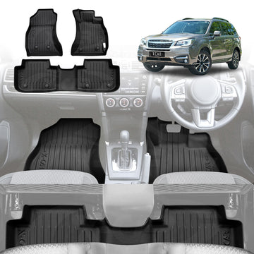 Floor Mats for Subaru Forester 2012-2018 Auto All Weather Liners