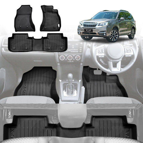 Floor Mats for Subaru Forester 2012-2018 Auto All Weather Liners