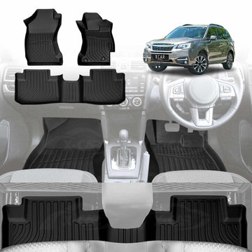 Floor Mats for Subaru Forester 2012-2018 Auto All Weather Liners