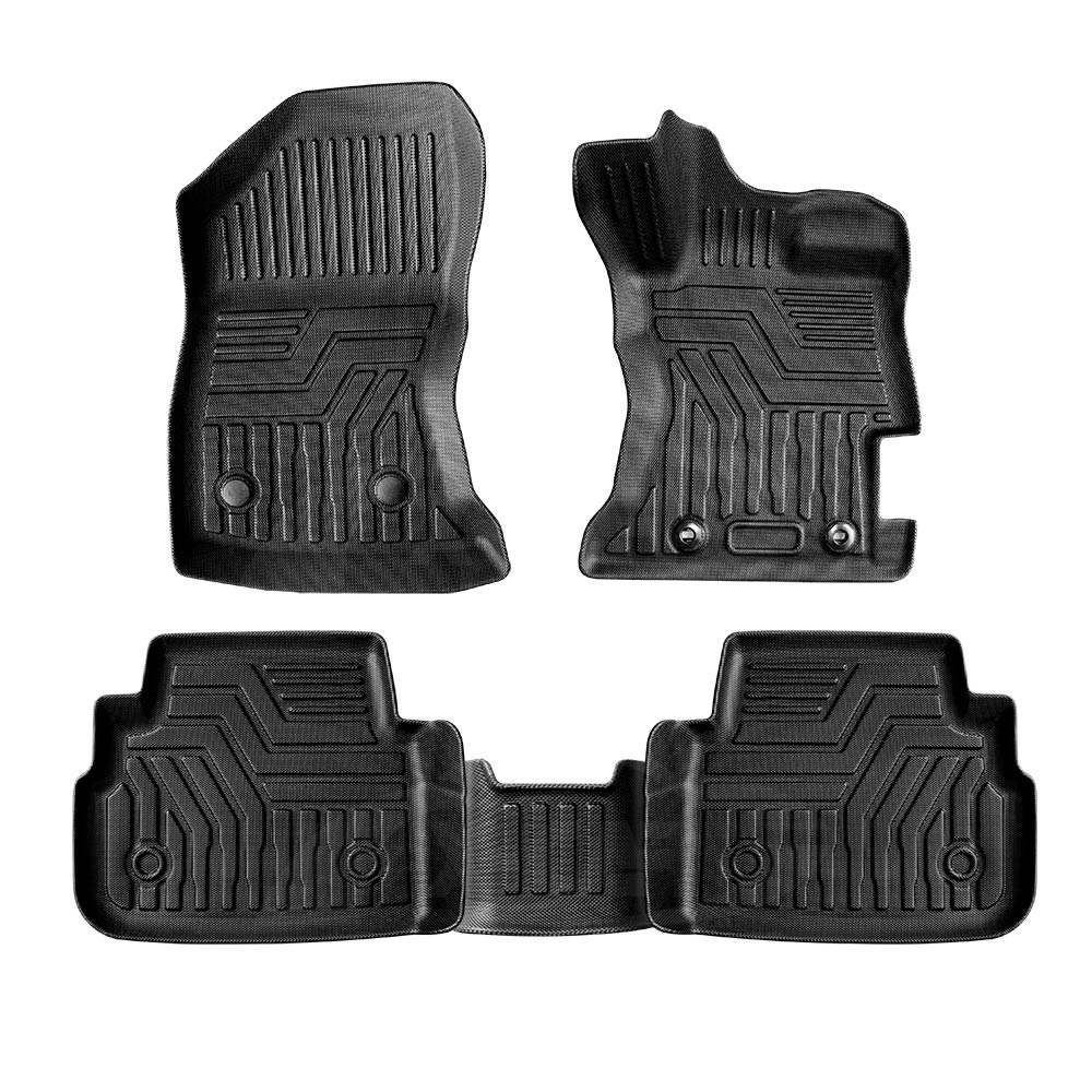 Velour Car Floor Mats For Subaru Impreza – Black Waterproof Carpet Liners, 4-Piece Set