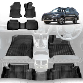 3D Floor Mats for Subaru Outback 2020-2025 All-Weather Car Liners