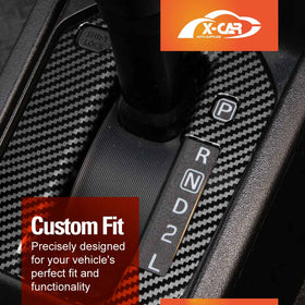 Gear Shift Frame Trim for Suzuki Jimny Auto 2018-Onwards Carbon Fiber Style Center Console Cover Protector - 0