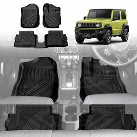3D Floor Mats for Suzuki Jimny 3-Door Auto Transmission 2018-Onwards All-Weather Car Liners