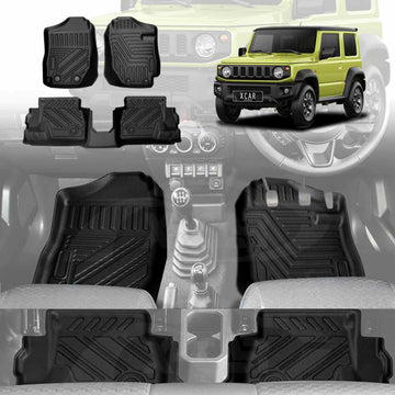 3D Floor Mats for Suzuki Jimny 3-Door Manual Transmission 2018-2025 All-Weather Car Liners