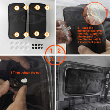 Window & Trunk Side Storage Bags for Suzuki Jimny 3-Door Auto 2018-Onwards Boot Side Organizer Car Accessories - 0