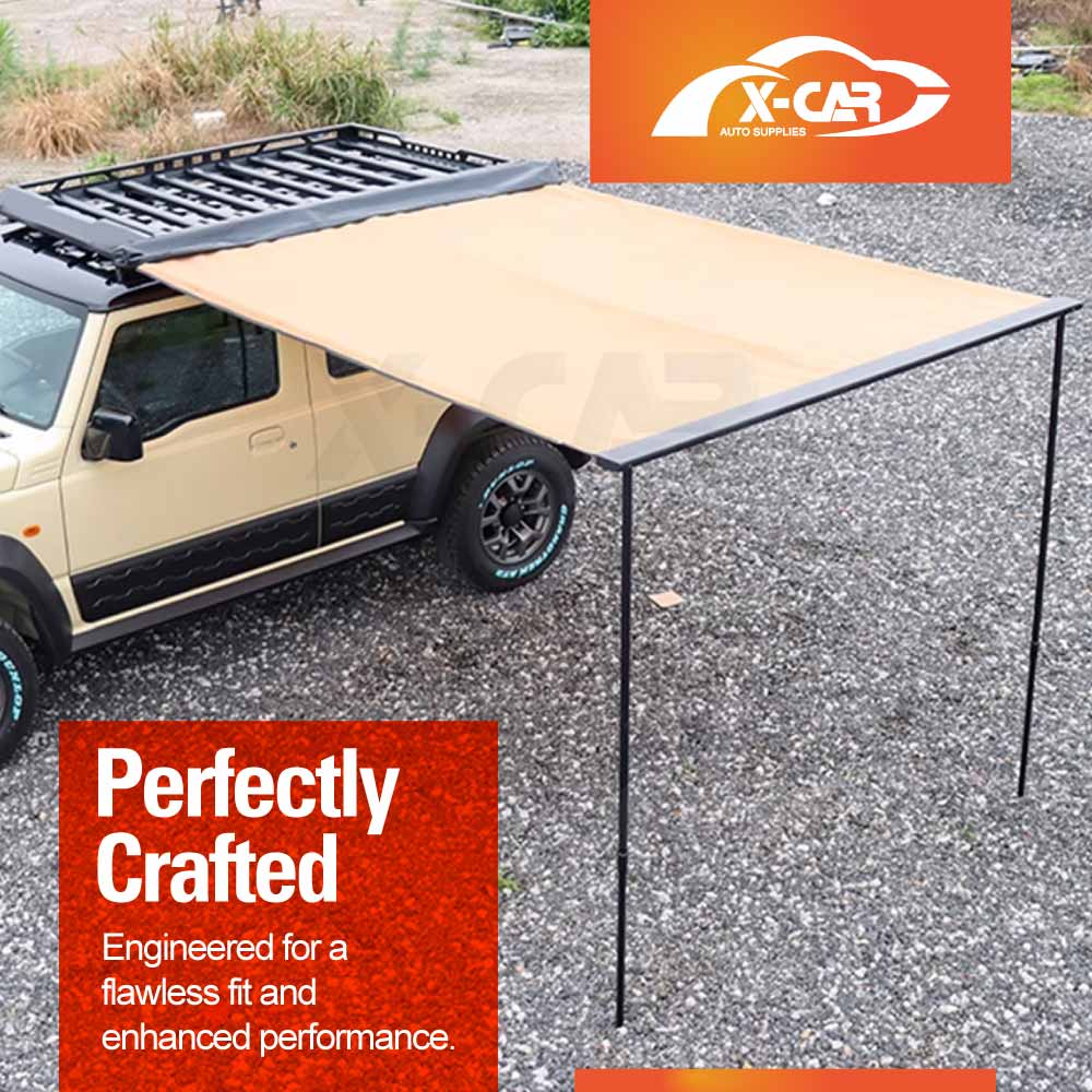 Roof Rack with Side Awning for Suzuki Jimny 3-Door 2018-Onwards Multi-Functional Expansion Platform 4WD Off-Road Acessories