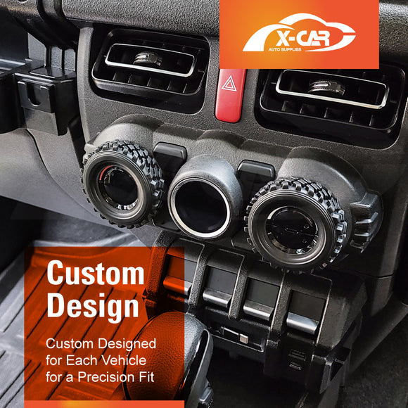 AC Climate Control Knob Cover for Suzuki Jimny 2018-Onwards Interior Heater Dial Ring Trim