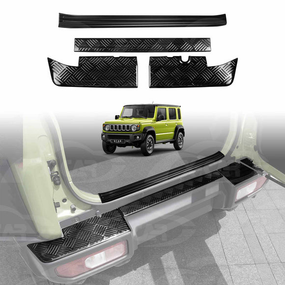 Bumper Guard & Boot Sill Protector Panel for Suzuki Jimny XL 5-Door 2023-Onwards Scuff Plate Accessories