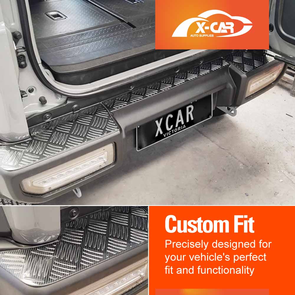 Rear Bumper Guard Trunk Protector Cover for Suzuki Jimny 3-Door 2018-Onwards Carbon Fiber Style Protection Accessories - 0