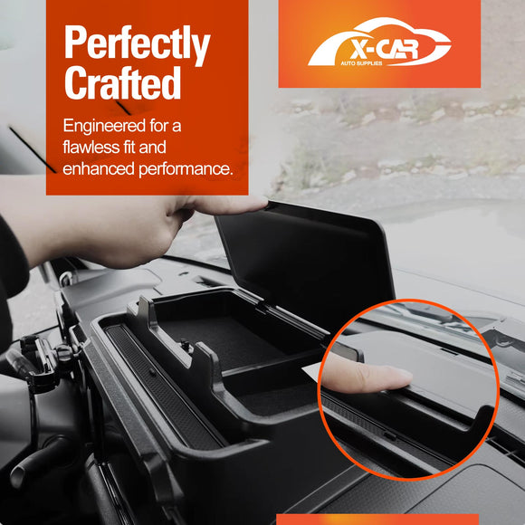 Storage Box with Phone Holder for Suzuki Jimny 3-Door 2018-Onwards Car Screen Hidden Organizer Tray Accessories