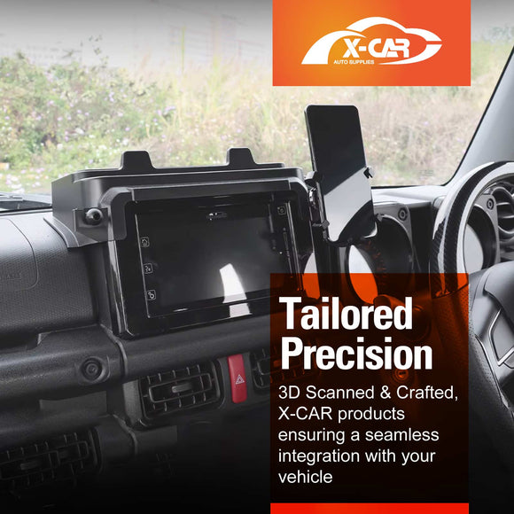 Storage Box with Phone Holder for Suzuki Jimny 3-Door 2018-Onwards Car Screen Hidden Organizer Tray Accessories