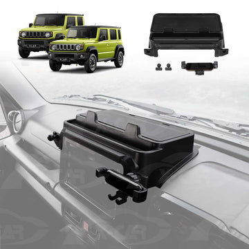 Storage Box with Phone Holder for Suzuki Jimny Auto 2018-Onwards Car Screen Hidden Organizer Tray Accessories