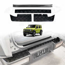 Rear Bumper Guard & Boot Sill Protector Panel for Suzuki Jimny XL 5-Door 2023-Onwards Carbon Fiber Style Scuff Plate Accessories-1