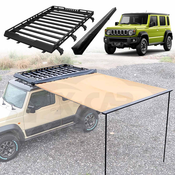Roof Rack Side Awning for Suzuki Jimny XL 5-Door 2023-Onwards Multi-Functional Expansion Platform 4WD Off-Road Acessories